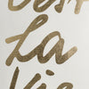 Artistic Weavers Glyph C'est La Vie Ivory/Metallic Gold Closeup