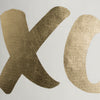 Artistic Weavers Glyph XO Ivory/Metallic Gold Closeup