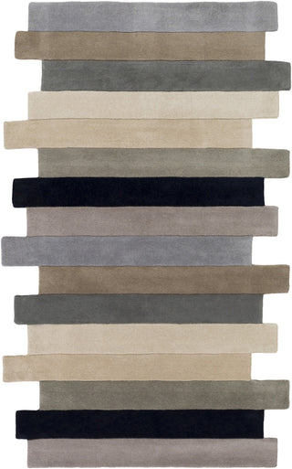 Surya Geometrix GMX-7011 Charcoal Area Rug 5' x 8'