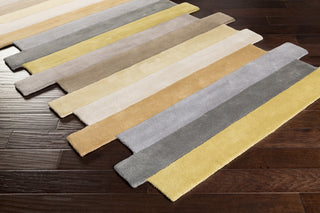 Surya Geometrix GMX-7012 Gold Hand Tufted Area Rug 5x8 Corner