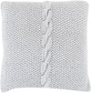 Surya Genevieve Classic Cable Knit GN-001 Pillow 22 X 22 X 5 Down filled