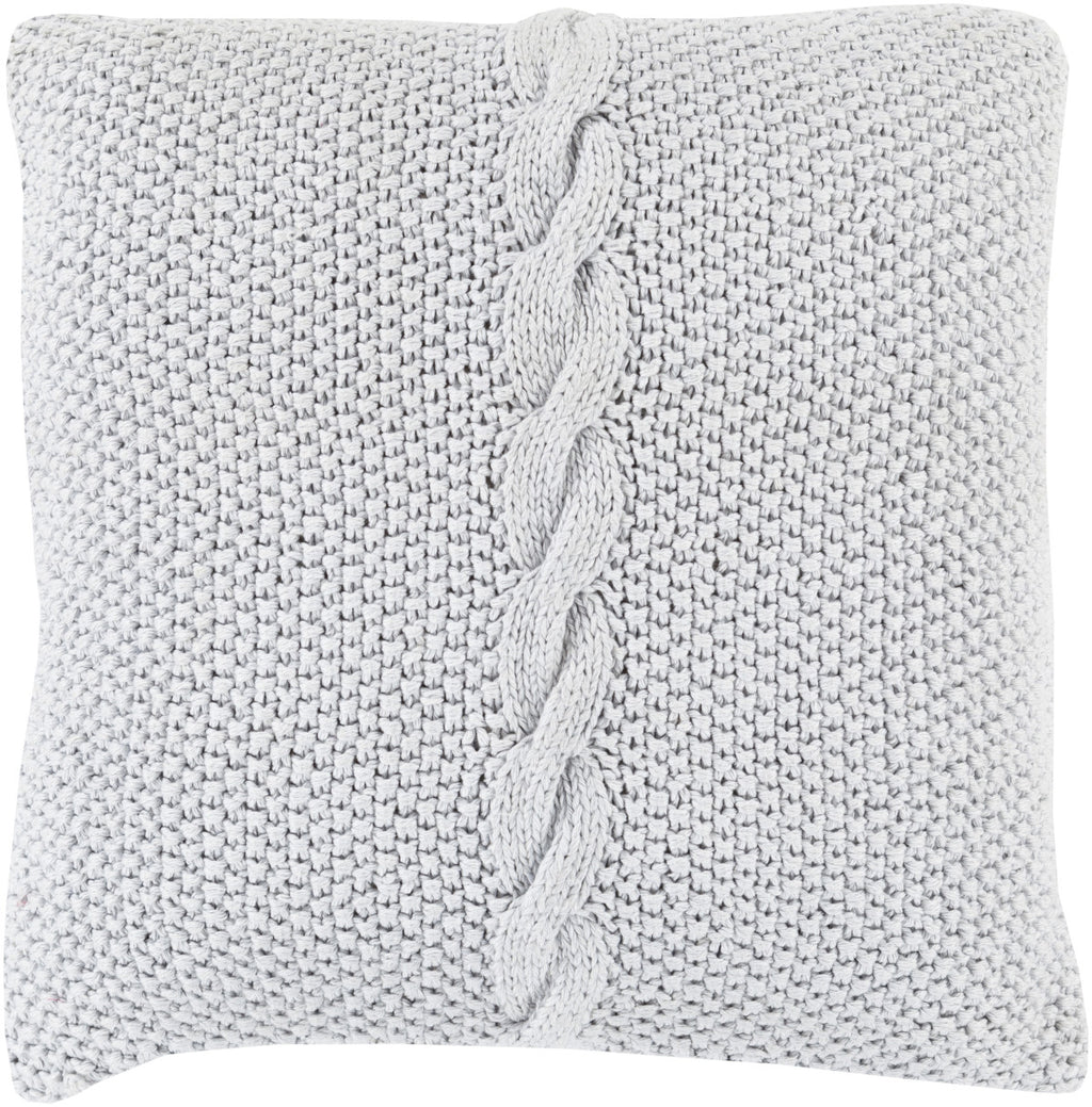 Surya Genevieve Classic Cable Knit GN-001 Pillow 18 X 18 X 4 Poly filled