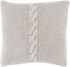 Surya Genevieve Classic Cable Knit GN-002 Pillow 18 X 18 X 4 Down filled