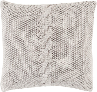 Surya Genevieve Classic Cable Knit GN-002 Pillow 18 X 18 X 4 Down filled