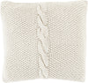 Surya Genevieve Classic Cable Knit GN-004 Pillow 18 X 18 X 4 Down filled