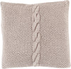 Surya Genevieve Classic Cable Knit GN-005 Pillow 18 X 18 X 4 Poly filled