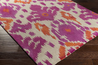 Artistic Weavers Geology Skylar Magenta/Bright Orange Area Rug Corner Shot