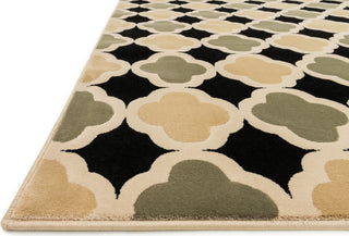 Loloi Goodwin GW-04 Black / Sage Area Rug Corner Shot