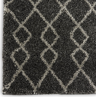 Geometric Shag GOS01 Charcoal Area Rug by Nourison