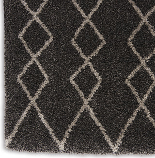 Geometric Shag GOS01 Charcoal Area Rug by Nourison