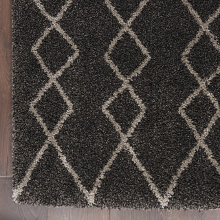 Geometric Shag GOS01 Charcoal Area Rug by Nourison