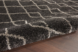 Geometric Shag GOS01 Charcoal Area Rug by Nourison