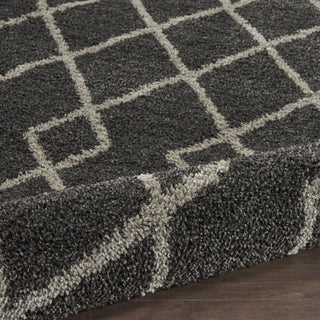 Geometric Shag GOS01 Charcoal Area Rug by Nourison