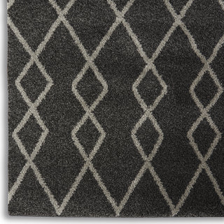 Geometric Shag GOS01 Charcoal Area Rug by Nourison