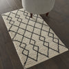 Geometric Shag GOS01 Ivory/Charcoal Area Rug by Nourison
