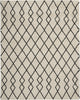 Geometric Shag GOS01 Ivory/Charcoal Area Rug by Nourison