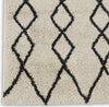 Geometric Shag GOS01 Ivory/Charcoal Area Rug by Nourison