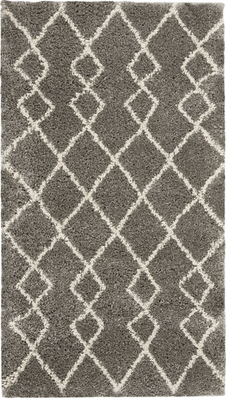 Geometric Shag GOS01 Silver Area Rug by Nourison