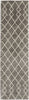 Geometric Shag GOS01 Silver Area Rug by Nourison
