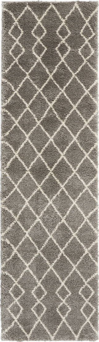 Geometric Shag GOS01 Silver Area Rug by Nourison