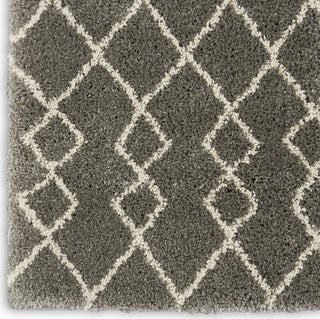 Geometric Shag GOS01 Silver Area Rug by Nourison