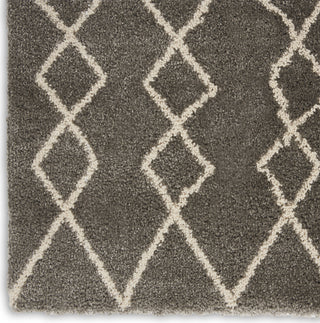 Geometric Shag GOS01 Silver Area Rug by Nourison