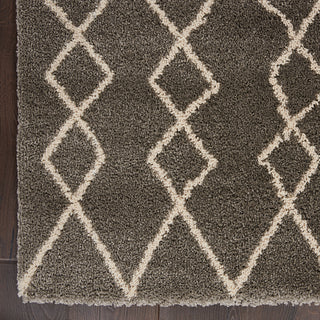 Geometric Shag GOS01 Silver Area Rug by Nourison