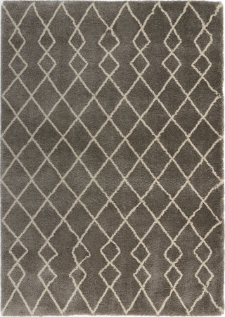 Geometric Shag GOS01 Silver Area Rug by Nourison