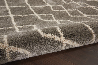 Geometric Shag GOS01 Silver Area Rug by Nourison