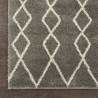 Geometric Shag GOS01 Silver Area Rug by Nourison