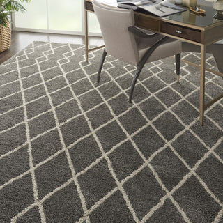 Geometric Shag GOS01 Silver Area Rug by Nourison