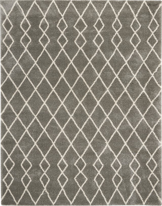 Geometric Shag GOS01 Silver Area Rug by Nourison