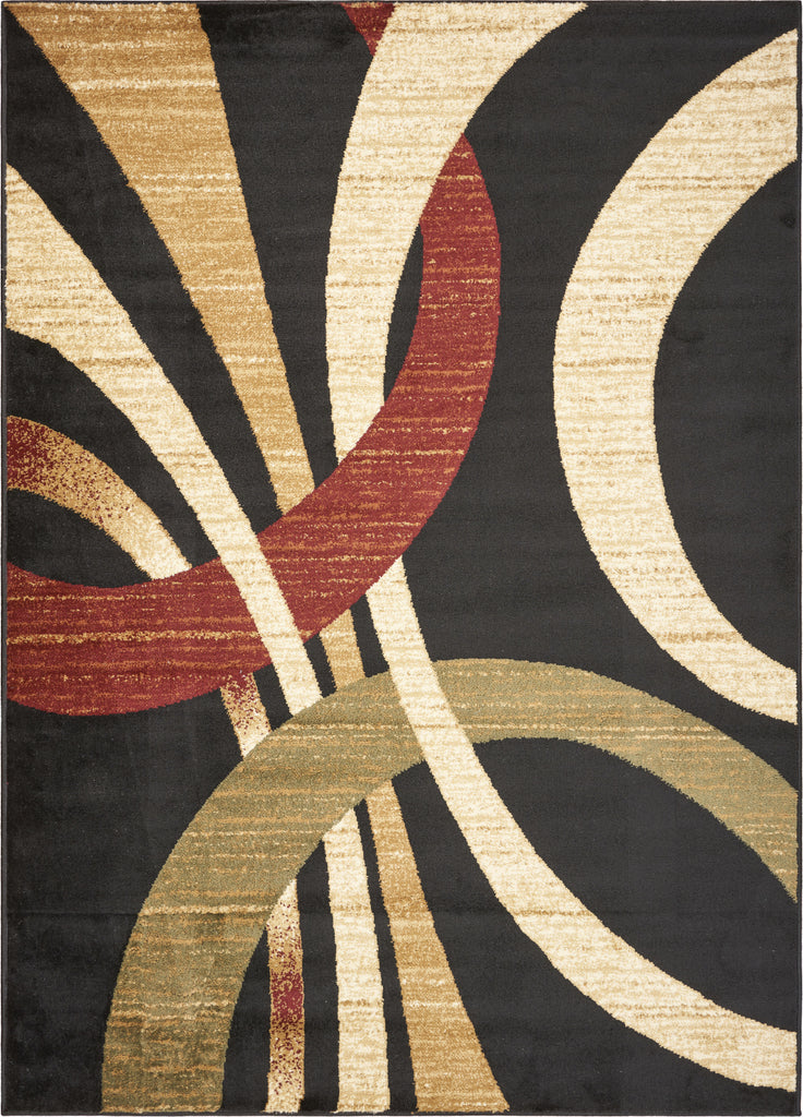 LR Resources Grace 81106 Black Area Rug main image