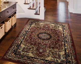 LR Resources Grace 81112 Red/Black Area Rug Alternate Image Feature