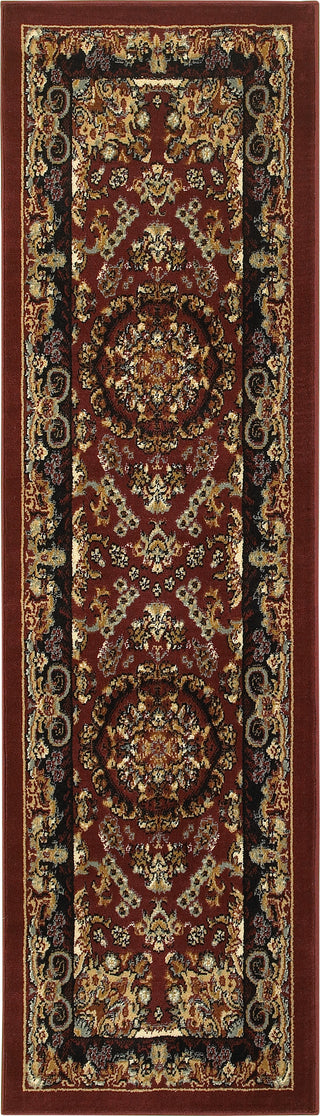 LR Resources Grace 81112 Red / Black Area Rug 