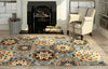 LR Resources Grace 81116 Blue Area Rug Alternate Image