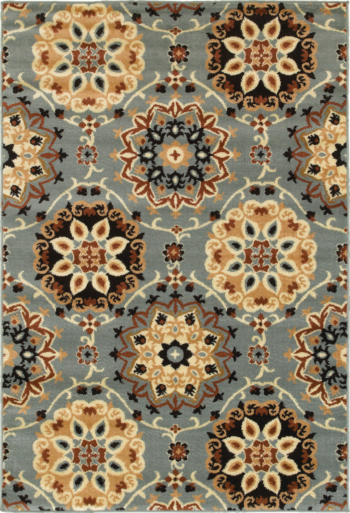 LR Resources Grace 81116 Blue Area Rug main image