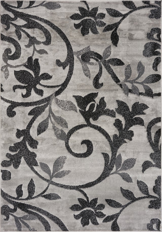 LR Resources Grace 81131 Gray / Black Area Rug main image