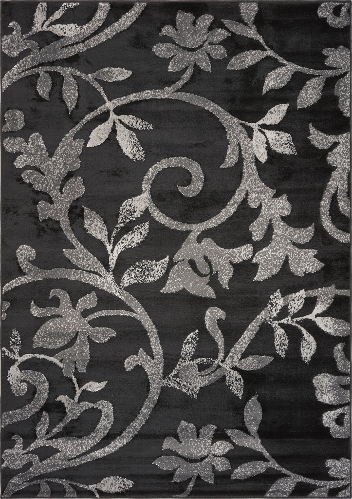 LR Resources Grace 81132 Black Area Rug main image