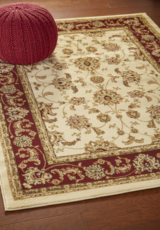 LR Resources Grace 81135 Ivory / Red Area Rug Alternate Image