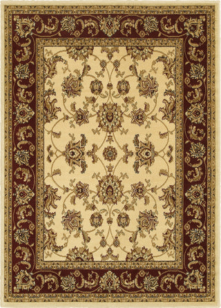 LR Resources Grace 81135 Ivory / Red Area Rug 