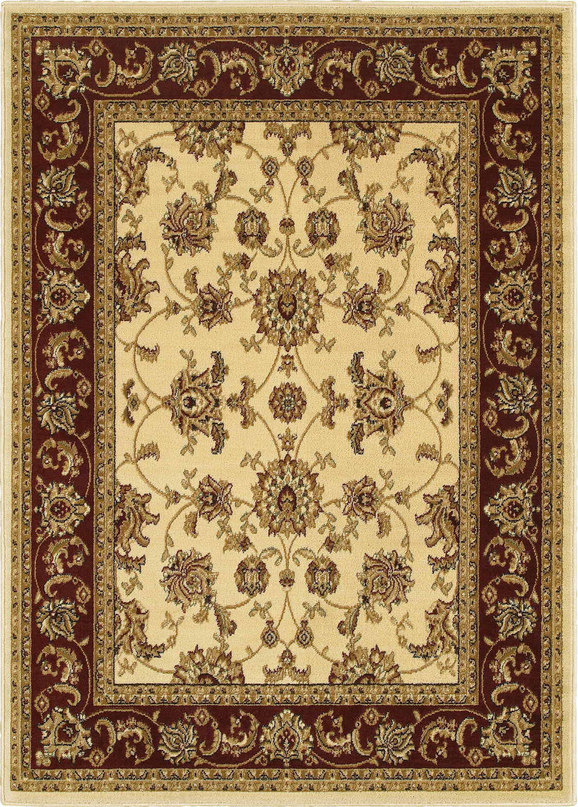 LR Resources Grace 81135 Ivory / Red Area Rug main image