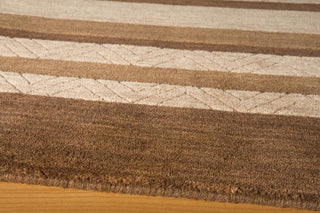 Momeni Gramercy GM-05 Brown Area Rug Corner Shot