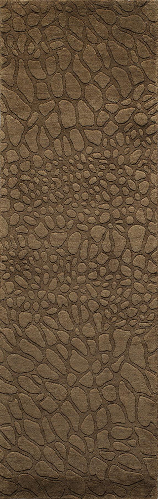 Momeni Gramercy GM-11 Brown Area Rug Closeup