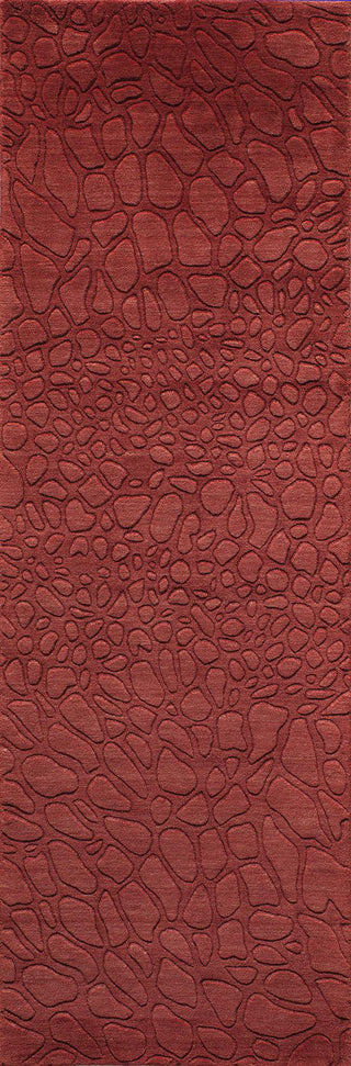 Momeni Gramercy GM-11 Red Area Rug Closeup