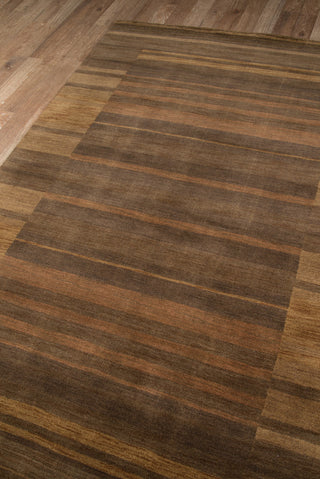 Momeni Gramercy GM-15 Brown Area Rug Corner Shot Feature