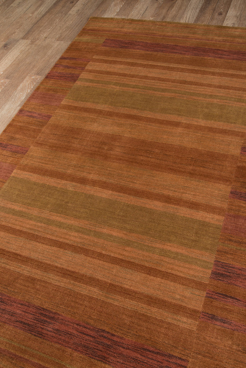 Momeni Gramercy GM-15 Rust Area Rug Corner Shot Feature