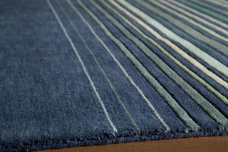 Momeni Gramercy GM-25 Blue Area Rug Corner Shot