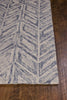 KAS Gramercy 1611 Blue Hither Herringbone Hand Tufted Area Rug 