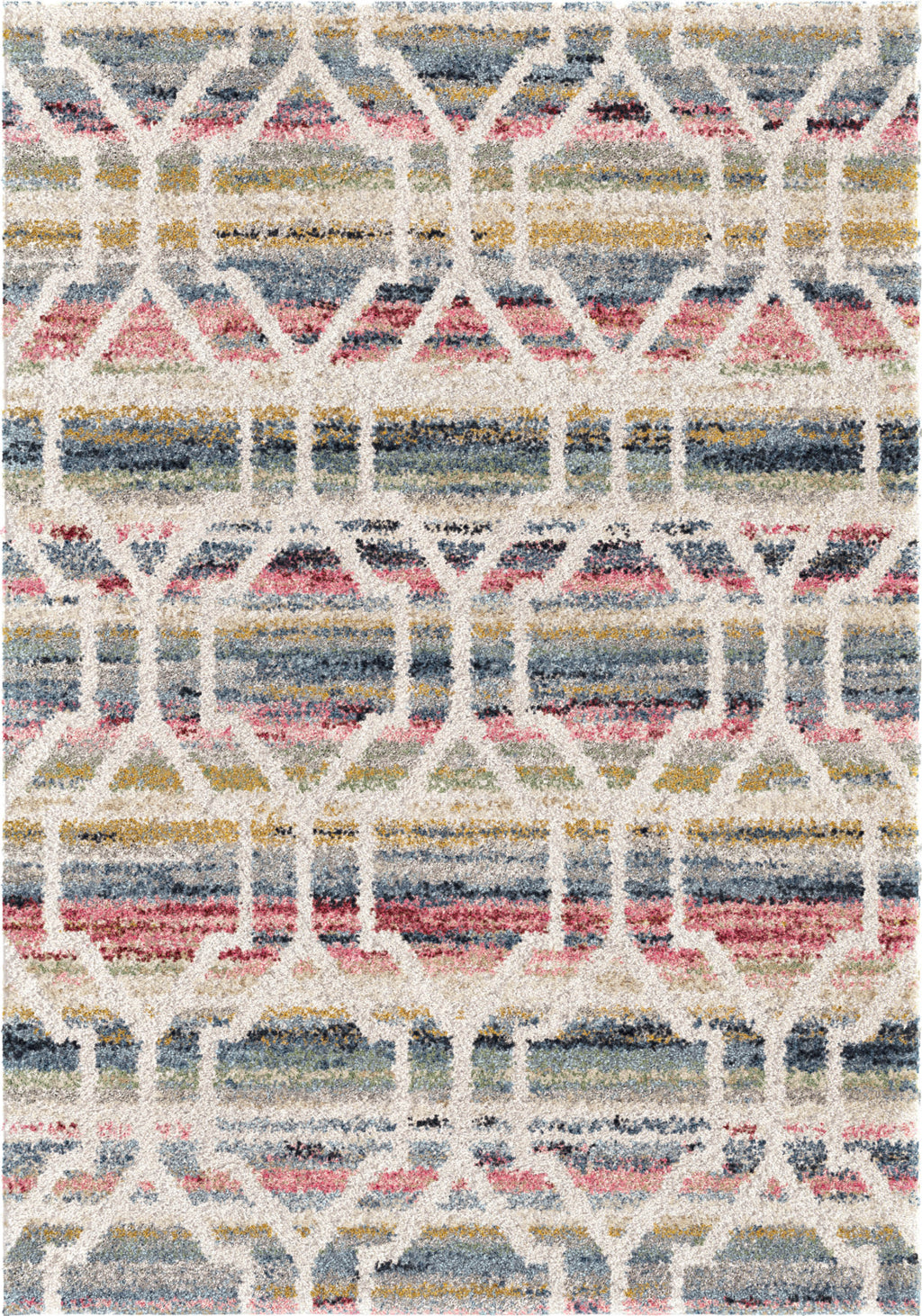 Orian Rugs Grand Tapis Geo-Fizz Soft White Area Rug by Palmetto Living main image